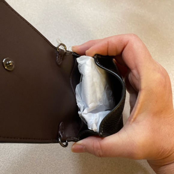 Coach Mini Wallet On A Chain With Floral Applique - Picture 6 of 11